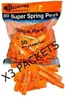 3 x 50 Pack Gallagher clothes spring pegs 1 Year Guarantee Line Horse Airer