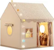 Playhouse Kids Indoor - Polyester Fabric Game Secret Base Children's Tent | Metal Bracket Dream Bed Castle Small House Toy House | Indoor Game Toy for Boys and Girls