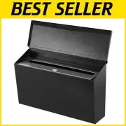 Durable Steel Outdoor Mailbox with Key Lock - Modern Design for Home & Office