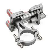 SJJ-291 Aluminium Alloy 4-6.4in Bicycle Fixed Phone Holder MTB Bike Handlebar Stand Mount for Iphone/Xiaomi/Samsung/Huawei/GPS TITANIUM COLOR