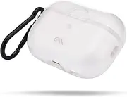 [Case-Mate] Tough Clear Case Protective Case Compatible with Apple AirPods Pro 2022 Case [AirPods Pro 2nd Gen Case | Qi Charging | Integrated Metal Ring | Cut-Out for Lightning Connector ] - Transparent