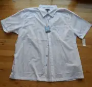 NWT Van Heusen classic fit White AR lightweight button down shirt (XXL 18-18.5)