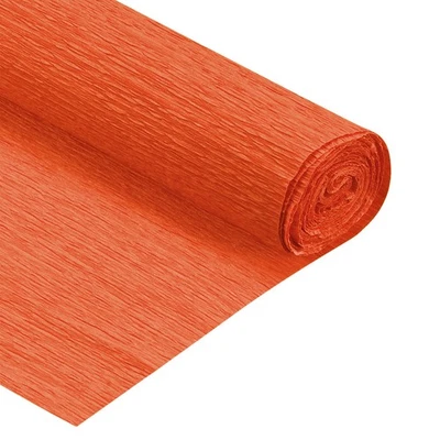Crepe Paper Roll Crepe Paper Decoration 6.9ft Long 20 Inch Wide, Orange Red