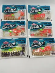 6 lot Fishing Lure Berkley Gulp Swimming Mullet Multi Colors SP2