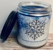 Bath & Body Works - "FROSTED COCONUT SNOWBALL" - Mason Jar Single Wick Candle