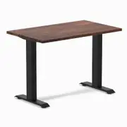 Desky Fixed Height Mini American Rustic Pine Softwood Desk 1000 x 600mm Matte Black Frame