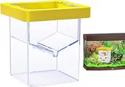 Fish Breeder Box,Fish Tank Hatchery Breeding Box - Suction Cup Hatching Container, Aquarium Acclimation Hatchery Incubator for Baby Shrimp and Guppy