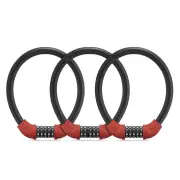 LAOTIE UL01 U-Shape Bike Lock Steel Password Lock Five-digit Code Anti-theft 1.72CM Thickened Portable Safety Cable Lock