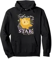 [Disney] Wish I'm A Star Cosmic Sparkle Portrait Pink Logo Pullover Hoodie