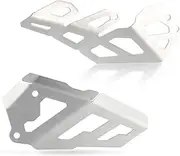 FIT for Tiger 800 XC XCA XCX XR XRt XRX Tiger 800 2016-2021 Heel Protective Cover Guard Rear Brake Master Cylinder Guard 2022 2023(Set Silver)