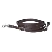05HS Hilason Western Horse Rein Biothane Leather Brown