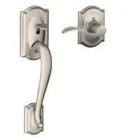 Schlage FE285-CAM-ACC-CAM-RH Camelot Lower Handle Set for Schlage - Nickel