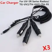 3PCS Car Charger Eliminator For BaoFeng 5R 5RA 5RB 5RC 5RE TG-UV2 TH-UVF1 TH-F8
