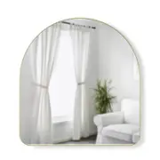 Umbra Hubba Arched Mirror Brass 87x3x91cm