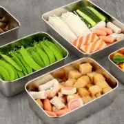 Stackable Square Stainless Steel Lunch Box Leak Proof Food Container with Lid