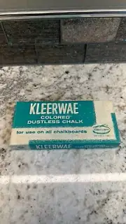 Vintage Chalk Dustless Chalk Kleerwae Chalk Binney & Smith Colored Chalk NOS