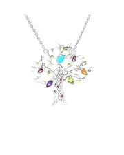 Samuel B. Silver & 18K 1.84 ct. tw. Gemstone Necklace