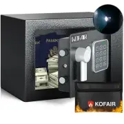 Safe Box for Home Safe (0.23 Cubic Feet) with Fireproof Bag, Personal Safe Bo...