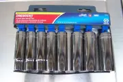 CRESCENT 1/2" Drive Deep Socket Set, Metric, 8 pcs, Part# CSAS3N