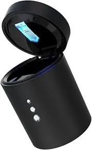 ETHZZLE 1pc Led Car Ashtray Flame-retardant Materials Trash Bin for Waste Versatile Use Cup Holder Air Outlet and Dashboard Design for Use