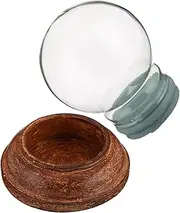 LIFKICH Unique DIY Experience Empty Glass Globe Kit for Boys and Girls Boys Craft Globe Wooden Base Decorative Home Decor