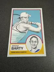 SCARCE LTD. ED. ASH BARTY LARGE CARD - NOEL BRUZZESE No. 40/50