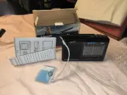 Supersonic SC-1080BT Silver Rechargeable 9 Band AM/FM/SW1-7 Bluetooth USB Radio