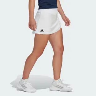 【adidas 愛迪達】短褲 女款 運動褲 網球短褲 CLUB SKIRT 白 HS1455