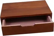 SECFOU Wooden Storage Bin Desktop Organizer Drawers Multifunctional Desktop Storage Box for Home Office
