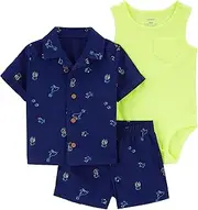 [Carter's] 3-Piece Giraffe Little Short Set
