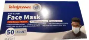 50 WALGREENS SURGICAL GRADE MASKS-3 LAYER-98% BACTERIA FILTRATION-EASY TO BREATH