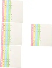 LALAFINA 4sets Refill Paper for A6 Binder Loose Leaf Paper Journal Planner Blank Notebook Pages 100sheets*4