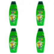 4x Palmolive Kids 3in1 Shampoo/Conditioner/Body Wash Care 350ml Happy Apple