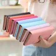 Women Leather Clutch Wallet Long Tri-fold Card Holder Purse Phone Handbag US