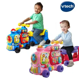 Vtech 4合1智慧積木學習車(粉/紅/藍)【安琪兒婦嬰百貨】