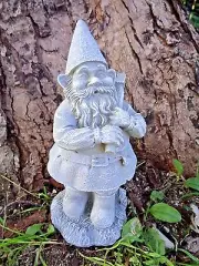 Latex gnome mold plaster concrete casting elf mould 7.5"H x 3.5"W
