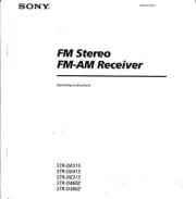 Sony STR-D460Z Amplifier / Receiver Owners Instruction Manual
