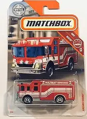 2019 Matchbox Hazard Squad Red #60/100 MBX /Rescue 16/20 Fire Truck Engine Play Vehicle 1:64 Scale Die Cast