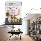 Energy Efficient 2 Inch Solar Car Waving Lucky Cat Homeware Decoration