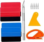 Gogogmee 1Set Car Window Film Tint Tool Kit Ergonomic Vinyl Wrap Tools for Easy Installation of Window Tint Decals Vehicle Wraps Durable Scraper Cutter for Professional