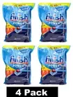 4 x PK75 FINISH POWERBALL DISHWASHING TABLETS POWER ALL IN 1 LEMON SPARKLE NEW