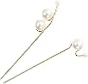 WOONEKY Chopsticks for Hair Hair Accessories Pearl Sticks Bun Accessories Bridal Styling Tools
