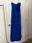 NWT Phoebe Couture Strapless Ruffle Tiered Gown Size 10