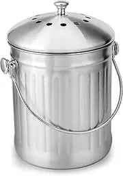 Compost Bin Kitchen Counter - Countertop Compost Bin with Lid for Kitchen - Food Recycling Bucket with Deodorant Layer Kitchen Waste Bucket Moisture-Proof Bucket