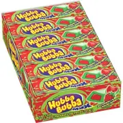 Hubba Bubba Gum (18 Pack) Max Bubble Gum Strawberry Watermelon Gum, 5 Piece