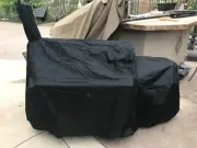Grill Smoker Cover for Oklahoma Joe's Longhorn Offset Smoker, Fade and UV Resist