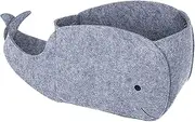 Storage Basket - Whale Shaped Clothes Storage Basket | Decorative Indoor Home Decoration, Sundries Organizer for Living Room, Bedroom, Nursery