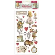 Alice In Wonderland Chipboard DFLCB39