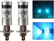 2x H1 100w Samsung Chip 8000k High Power Led Drl Lights for Car Accessories