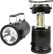 Camping Lantern,Foldable Battery-Powered Lantern | with Hook and Handle, Adjustable Brightness, High Brightness for Outdoor Survival Storm Hunting